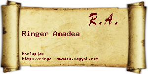 Ringer Amadea névjegykártya