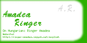 amadea ringer business card